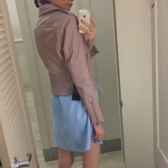 BCBG MAX AZRIA Leather Moto Jacket - Picture 2 of 12